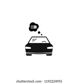 Vector electric car Icon. modern design EPS10