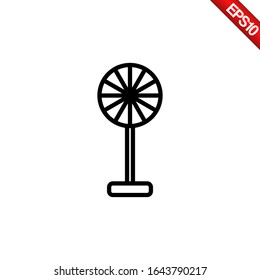 Vector Electric fan Icon, Pixel Perfect, Pictogram