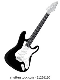 vector electric guitar