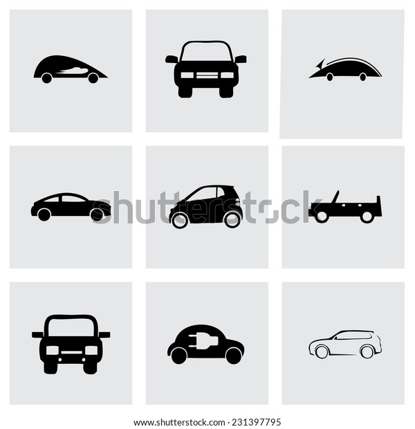 Vector electric\
icons set on grey\
background