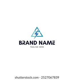 vector electric logo, simple, minimalist and elegant