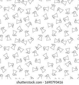 Vector Electric Megaphone concept minimal seamless pattern