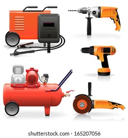Vector Electric Tools Icons
