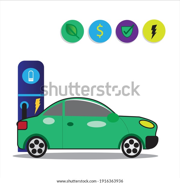 A vector of electrical car with benefit of owning\
the vehicle to the people.