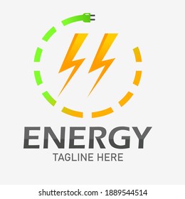 Vector electrical energy company logo