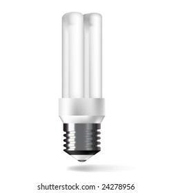 Vector electrical fluorescent energy-saving lamp
