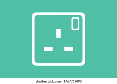 Vector Electrical Wall Socket Icon Design Stock Vector (Royalty Free