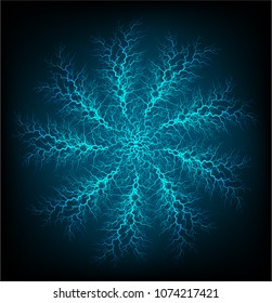 Vector Electricity charge. Illustrations on a transparent background. bolt