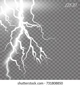 Vector Electricity charge. Illustrations on a transparent background.