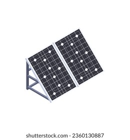 electricidad vectorial iconos isométricos fijados con paneles solares estaciones de energía cables de alta tensión