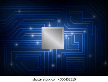 Vector : Electronic circuit