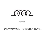 vector electronic circuit symbol inductor