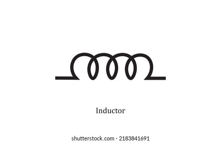 Vector Electronic Circuit Symbol Inductor Stock Vector (Royalty Free