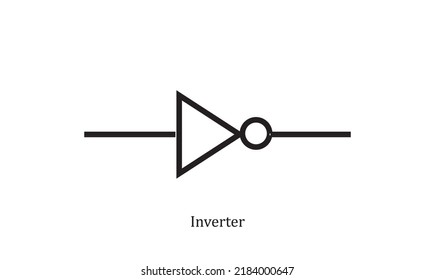 vector electronic circuit symbol inverter