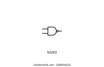 vector electronic circuit symbol NAND Gate