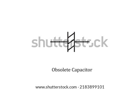 vector electronic circuit symbol obsolete capacitor