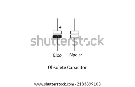 vector electronic circuit symbol obsolete capacitor