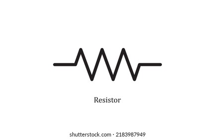 vector electronic circuit symbol resistor