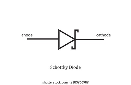 Vector Electronic Circuit Symbol Shockley Diode Stock Vector (Royalty ...