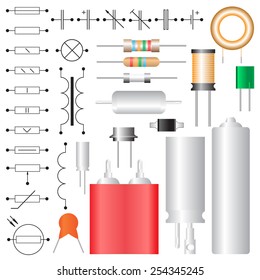 Vector electronic components.