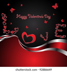 Vector elegance valentine card. Clip-art