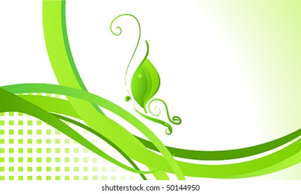 Vector elegant abstract business background with butterfly
