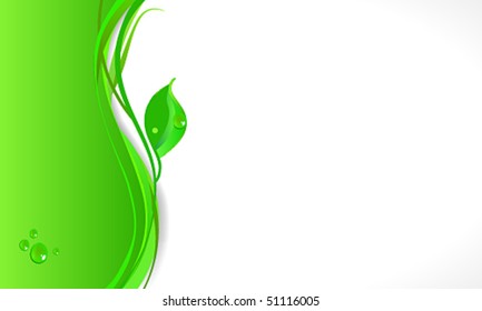 Vector elegant abstract eco business background