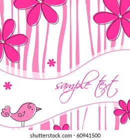 Vector elegant abstract floral background