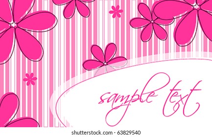 Vector elegant abstract floral background