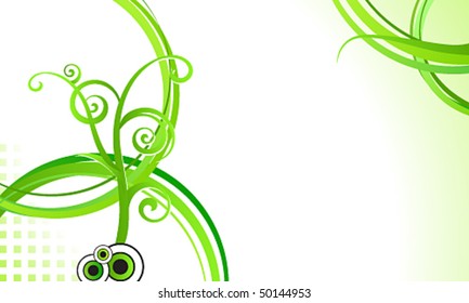 Vector elegant abstract floral business background