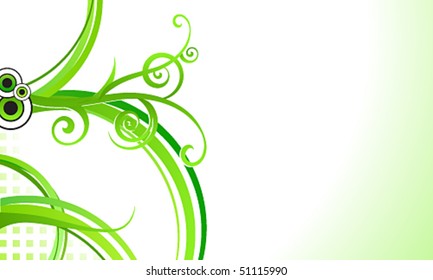 Vector elegant abstract floral business background