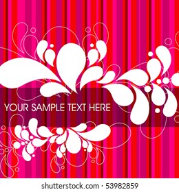 Vector elegant abstract floral business background