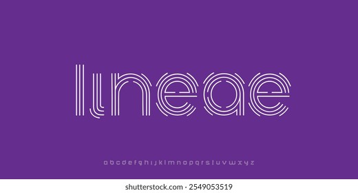 Colección de fuentes de alfabeto Letras clásicas y modernas Elegante minimalista 
