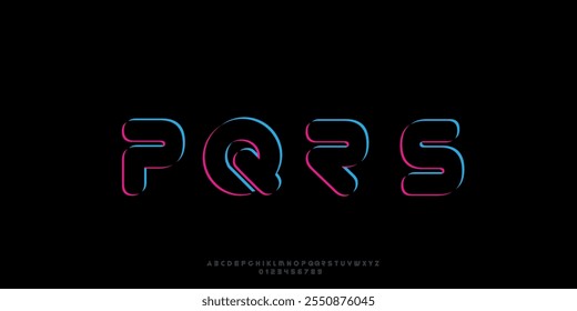 Colección de fuentes de alfabeto Letras clásicas y modernas Elegante minimalista 
