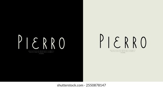 Vector elegant alphabet letters font classic modern serif lettering minimal fashion	