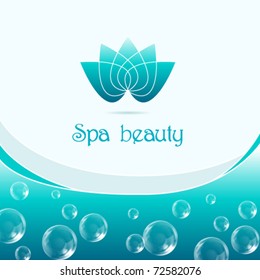 Vector elegant aqua beauty background