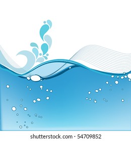 Vektor-eleganter aquatischer Hintergrund