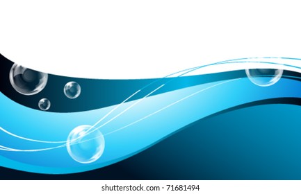 Vector elegant aqua business background