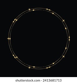 Vector elegant background with a decorative gold frame.
