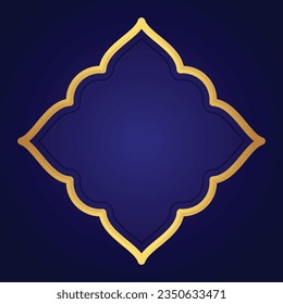 Vector elegant background with gold frame