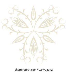 Vector Elegant background with lace ornament . Floral ornament eps 10