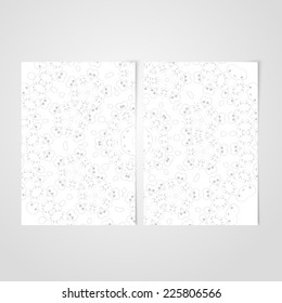Vector Elegant background with lace ornament . Floral ornament in circle, eps 10