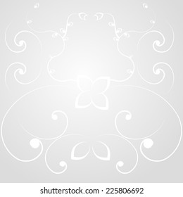 Vector Elegant background with lace ornament . Floral ornament in circle, eps 10
