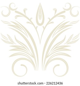 Vector Elegant background with lace ornament . Floral ornament eps 10