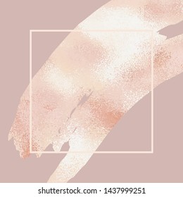 Vector elegant background with rose gold for sales, blogs, social media, web design, covers and postcards