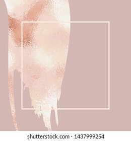Vector elegant background with rose gold for sales, blogs, social media, web design, covers and postcards