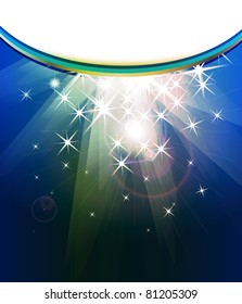 Vector elegant blue abstract business background for design