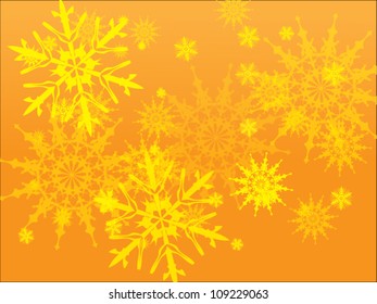 Vector elegant christmas background with beautiful snowflakes