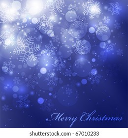 Vector elegant christmas background with beautiful snowflakes EPS10