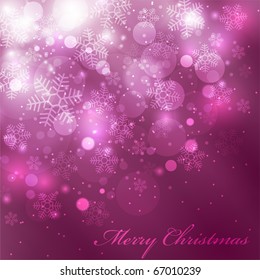 Vector elegant christmas background with beautiful snowflakes EPS10